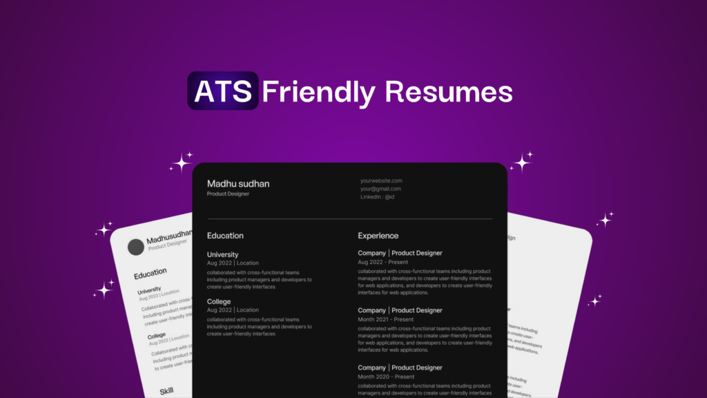 ATS friendly resumes