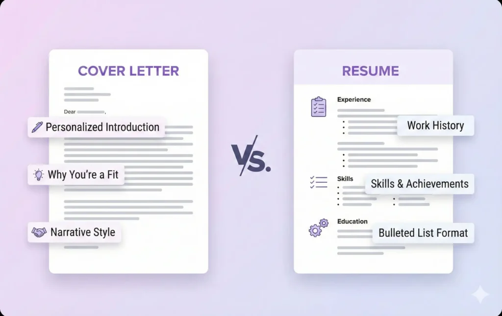 Resume vs Cover Letter Differences