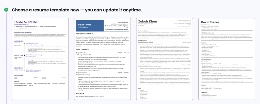 Avua Resume Templates