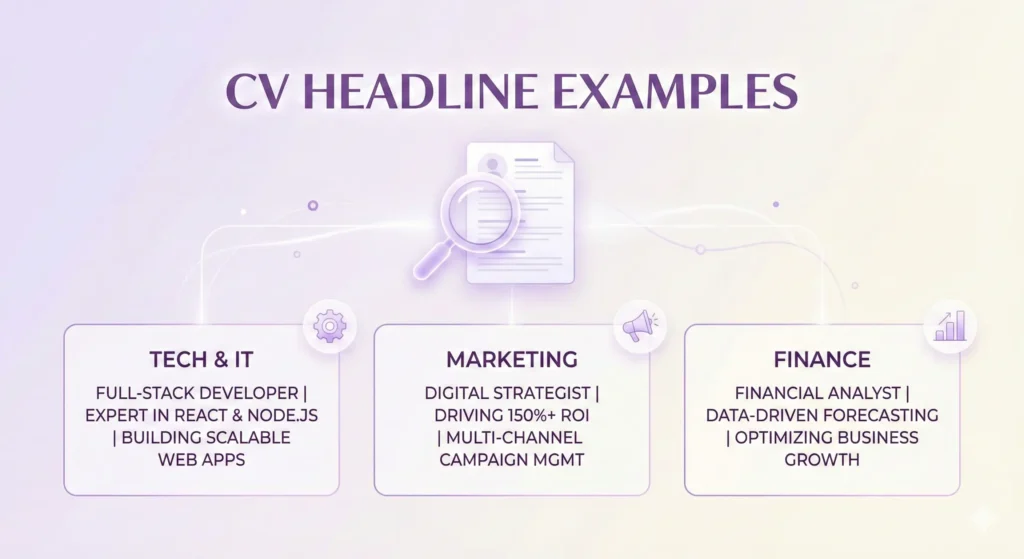 CV Headline Examples