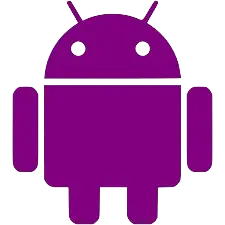 Android logo purple Avua