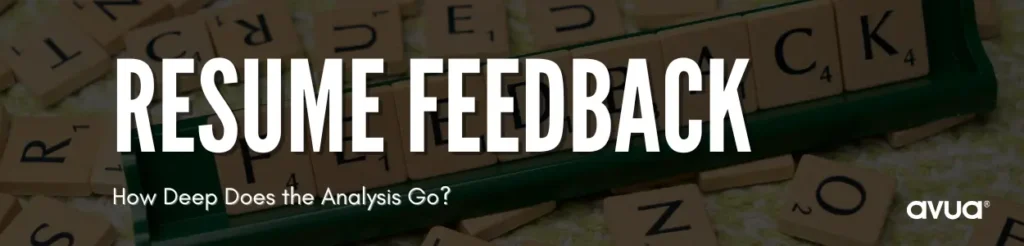 Resume Feedback avua vs enhancv