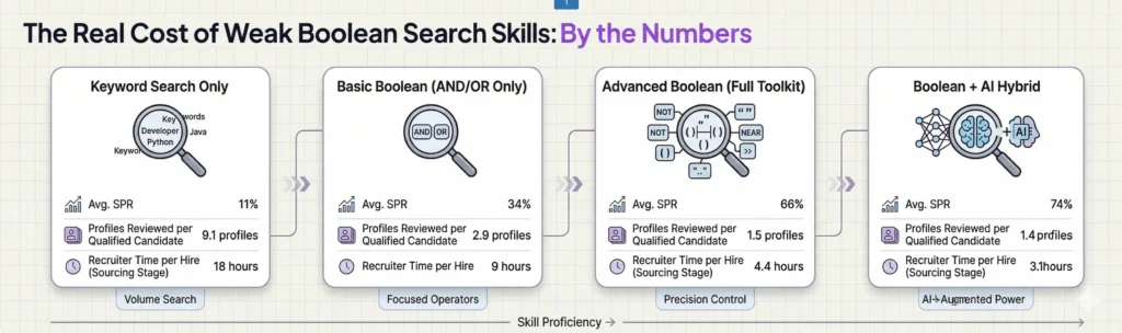 Real Cost of Weak Boolean Search