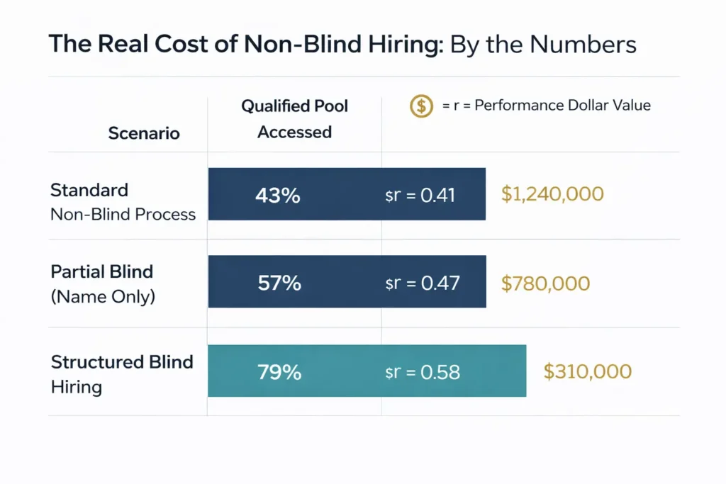 The Real Cost of Non-Blind Hiring: By the Numbers