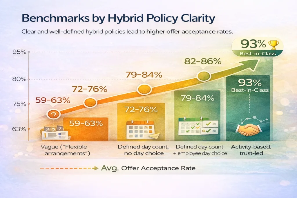 Benchmarks by Hybrid Policy Clarity