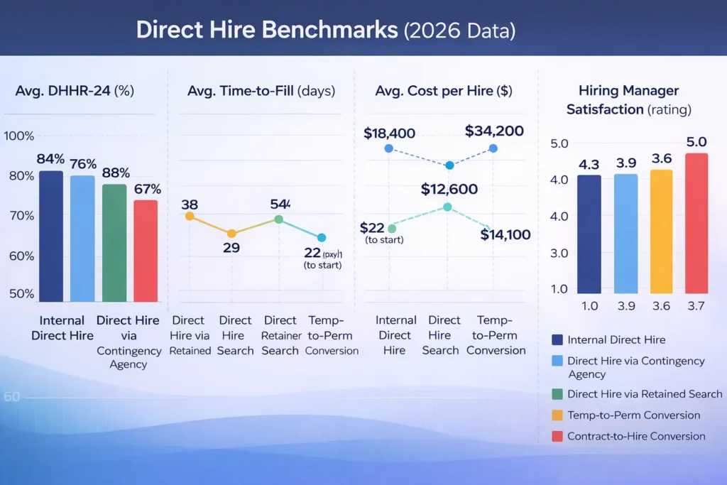 Direct Hire Benchmarks (2026 Data)