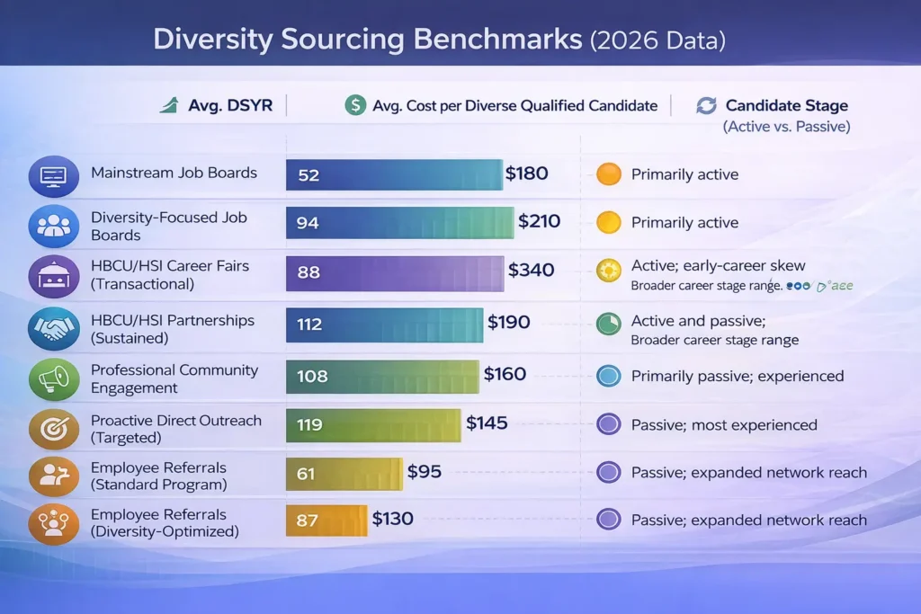 Diversity Sourcing Benchmarks (2026 Data)