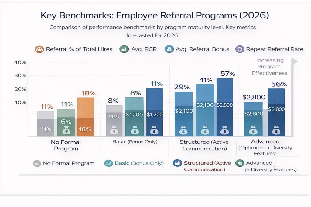 Key Benchmarks Employee Referral Programs (2026)