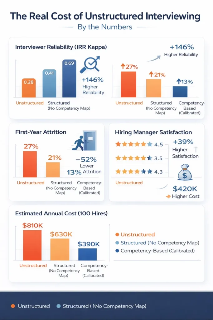 The Real Cost of Unstructured Interviewing By the Numbers